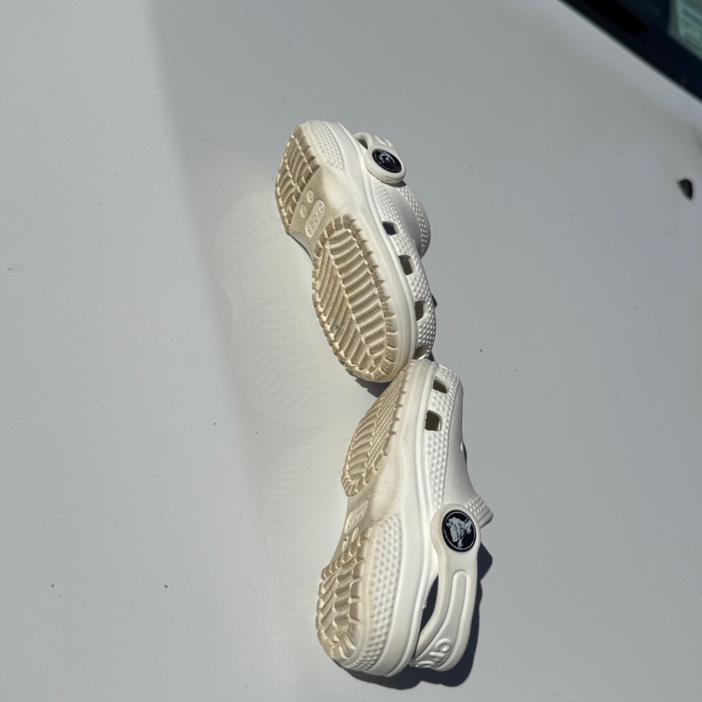 CROCS Kids Classic White Sandals - Picture 4 of 5